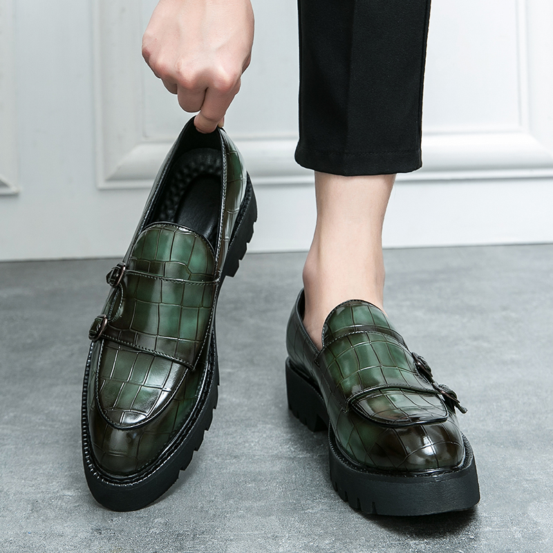 Men'S Formal Wear - ファッショナブルなカジュアルな革の靴,男性用,ペダル,厚底,パテントレザー,光沢のある,ビジネス用