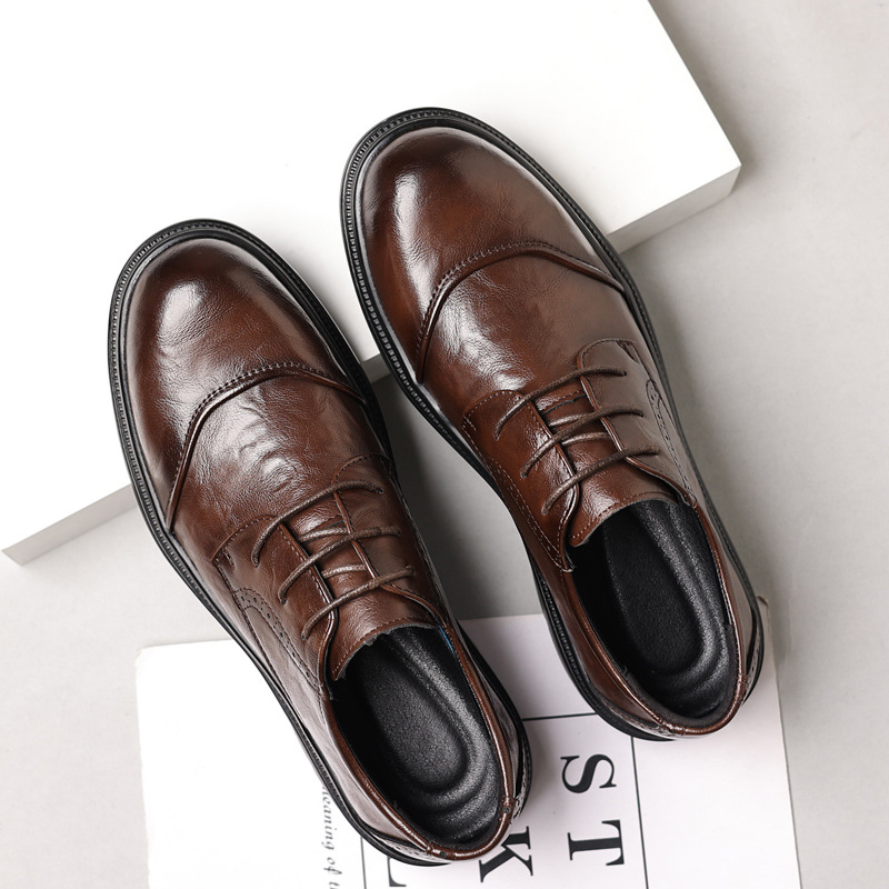 メンズレザーシューズ、カジュアルビジネスに最適、多用途で快適 - Men'S Formal Wear For Office のレビューと価格