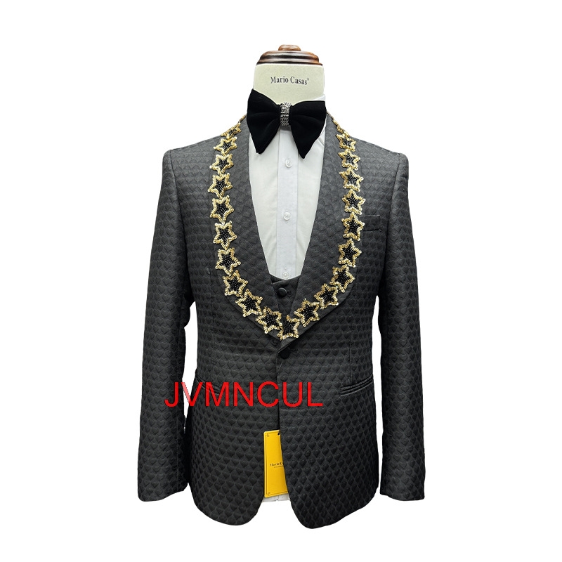 メンズ3ピーススーツ スリムフィット ウェディング新郎 ビジ - Men'S Formal Wear For Reception のレビューと価格
