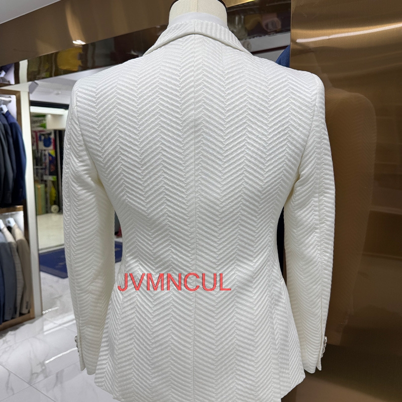 メンズモダン3ピーススーツ スリムフィット カジュアルウェデ - Men'S Formal Wear For Reception のレビューと価格