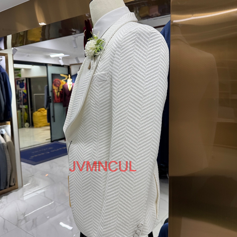 メンズモダン3ピーススーツ スリムフィット カジュアルウェデ - Men'S Formal Wear For Reception のレビューと価格