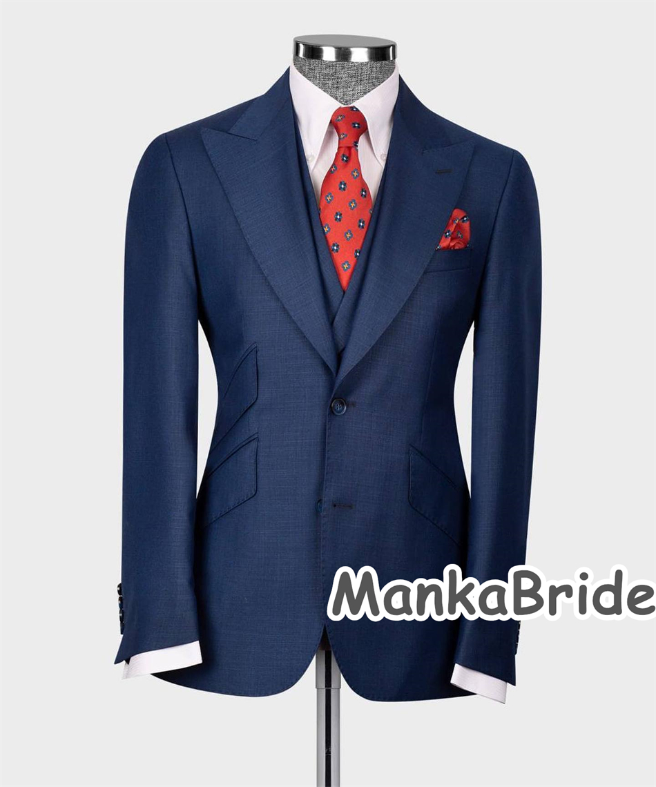 クラシックなメンズウェディングタキシード,スリムフィット,ビ - Men Formal Wear With Blazer のレビューと価格