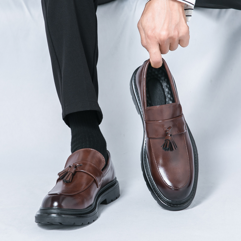 ファッションブランド メンズ ノンスリップ カジュアル レザ - Men'S Formal Wear のレビューと価格
