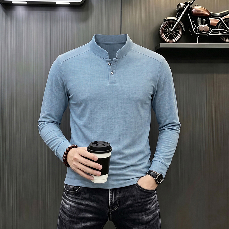 メンズビジネスカジュアル長袖ポロTシャツ秋春快適通気性ワーク - Mens Formal のレビューと価格