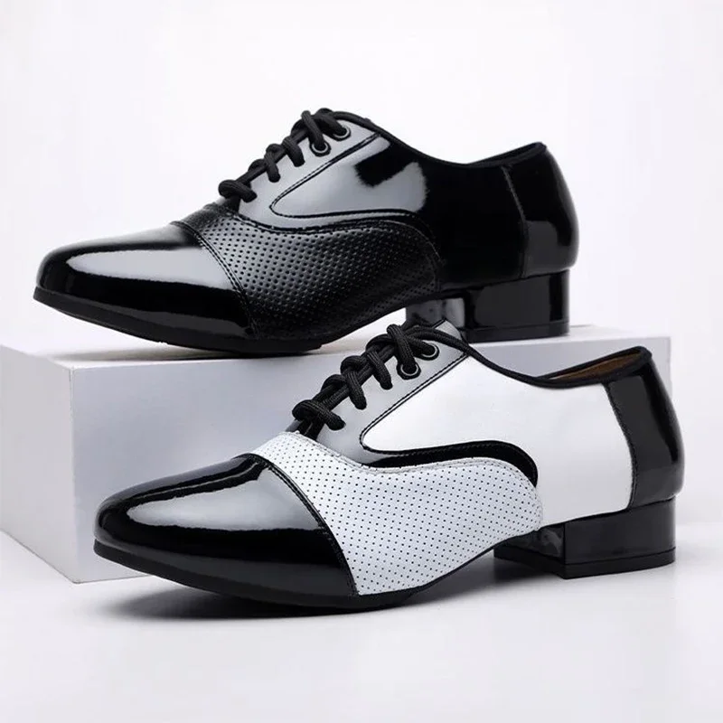 男性用の通気性のある革製ダンスシューズ,ダンスシューズ,社交 - Men'S Formal Attire のレビューと価格
