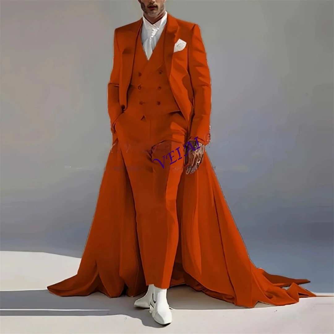 カスタムメイドメンズバンケットスリーピーススーツセット、ロン - Men'S Formal Attire のレビューと価格