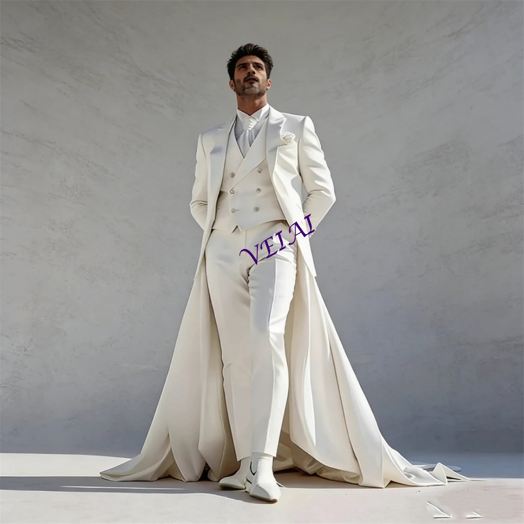カスタムメイドメンズバンケットスリーピーススーツセット、ロン - Men'S Formal Attire のレビューと価格