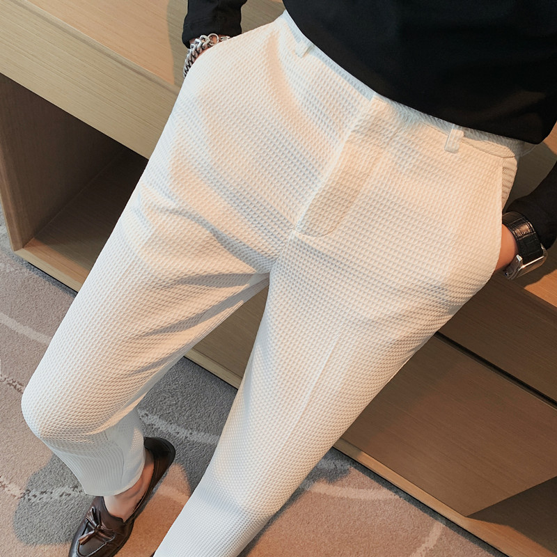 メンズストレッチパンツ,フォーマルパンツ,スリムフィット,ウ - Men'S Formal Attire のレビューと価格