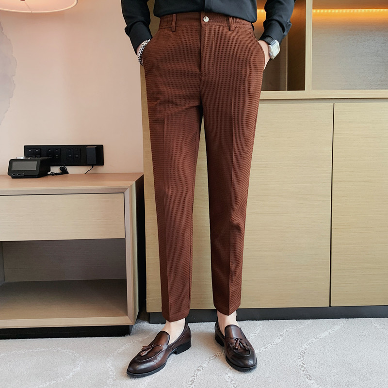 メンズストレッチパンツ,フォーマルパンツ,スリムフィット,ウ - Men'S Formal Attire のレビューと価格