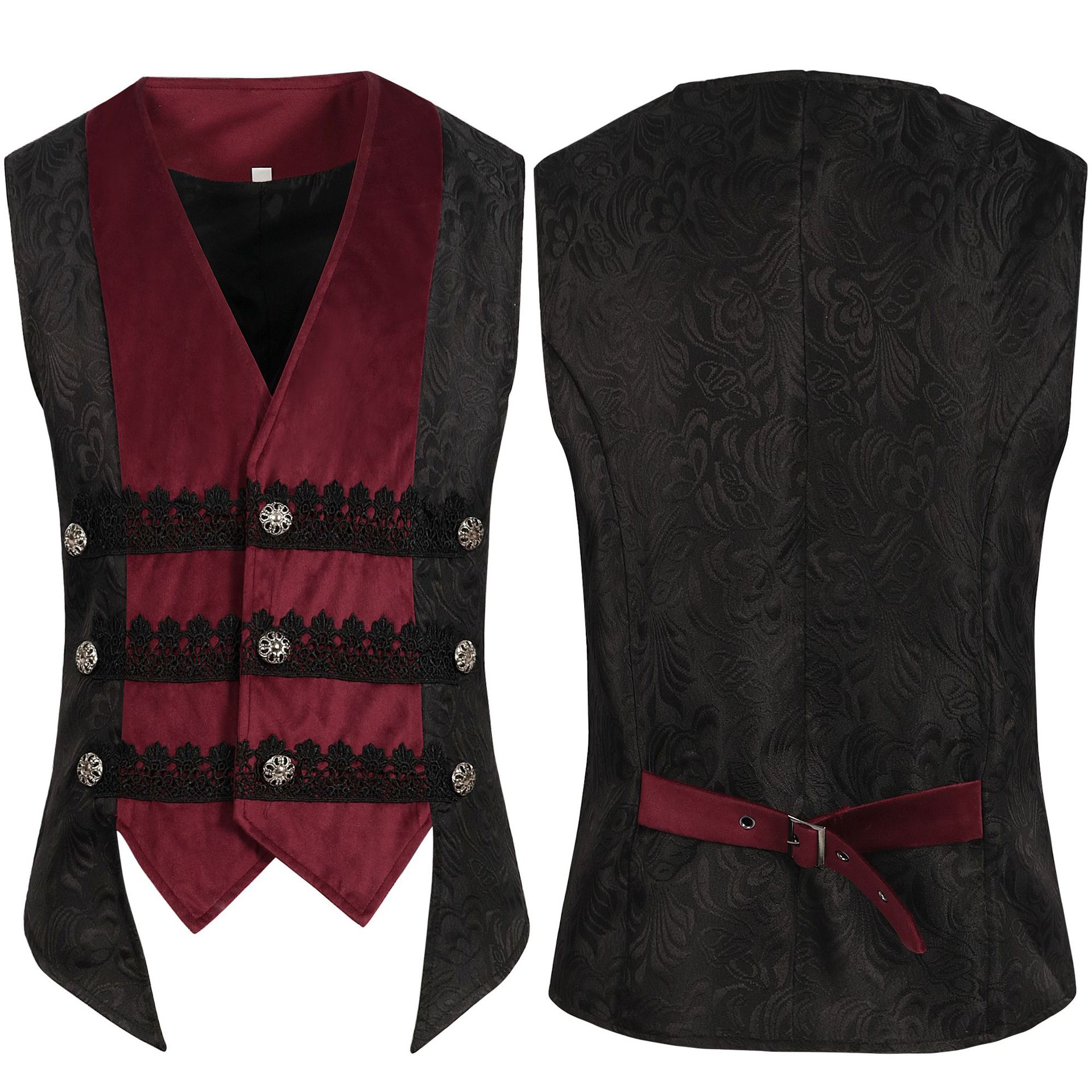 新しいメンズファッション：中世風メンズベスト ハロウィン用  - Men'S Medieval Formal Wear のレビューと価格