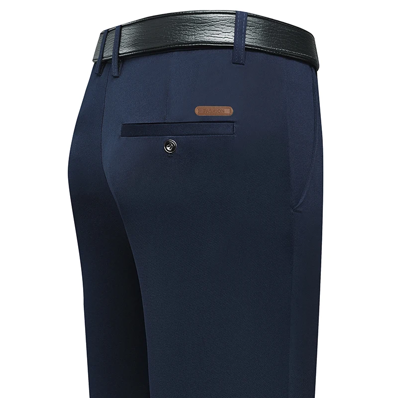 メンズロング丈ストレートレッグドレスパンツ、レザーラベルバッ - Men'S Formal Wear のレビューと価格