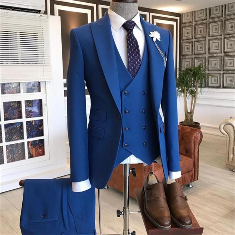 メンズダブルブレストとバーガンディのコスチューム,ウェディン - Men Formal Wear With Blazer のレビューと価格