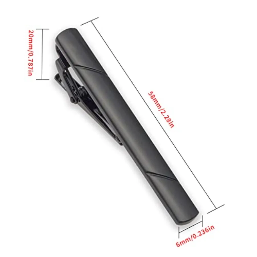 4 個のネクタイクリップ男性用ネクタイバーギフトボックス付き - Tie Bar Clip のレビューと価格