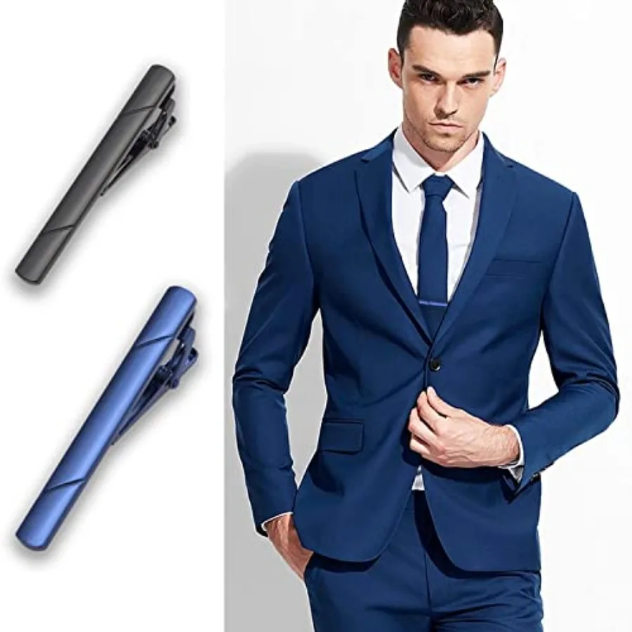 4 個のネクタイクリップ男性用ネクタイバーギフトボックス付き - Tie Bar Clip のレビューと価格