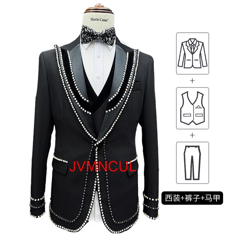 メンズファッション 3ピーススーツ スリムフィット ビジネス - Men'S Formal Wear For Reception のレビューと価格