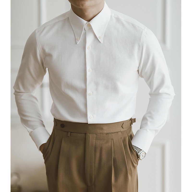 オックスフォードシャツ メンズ 長袖 ビジネス ドレスシャツ - Mens Formal のレビューと価格