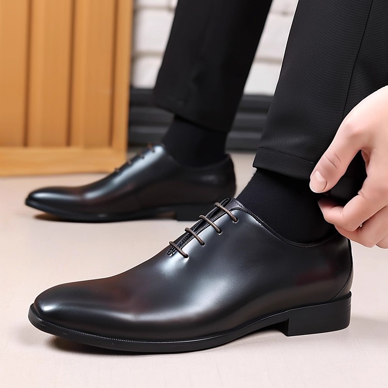 デザイナー本革メンズホールカットオックスフォードシューズ高級 - Men'S Formal Wear For Office のレビューと価格