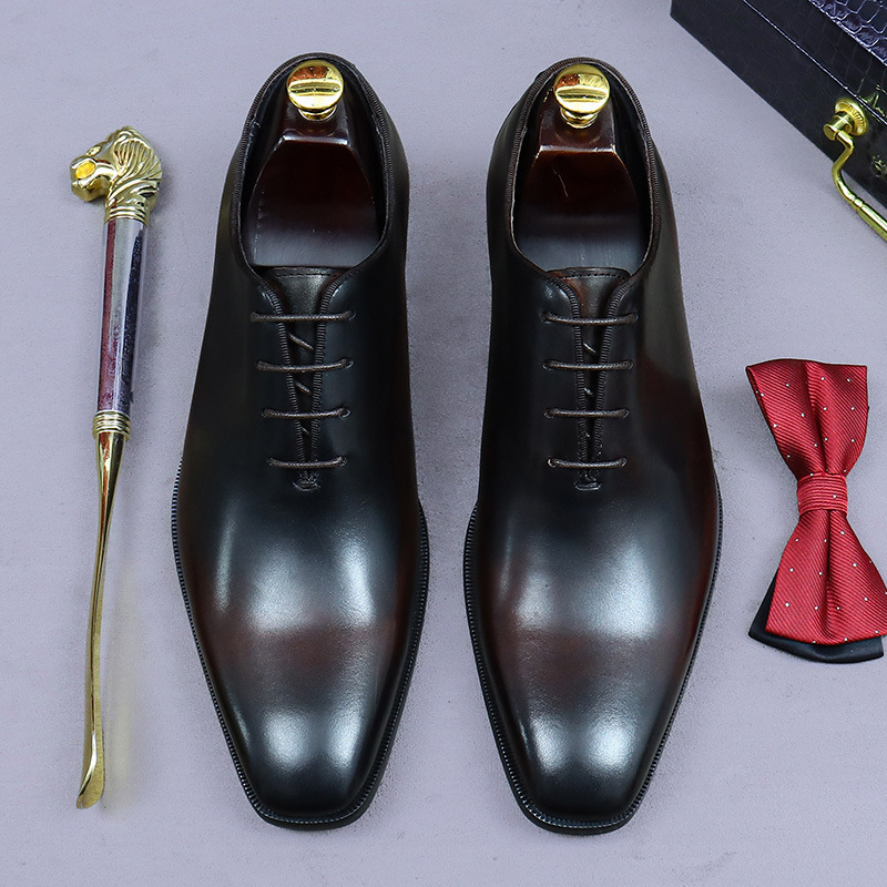 デザイナー本革メンズホールカットオックスフォードシューズ高級 - Men'S Formal Wear For Office のレビューと価格