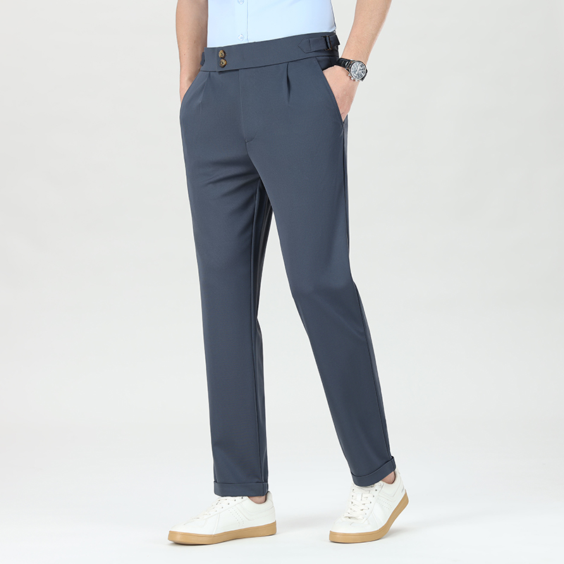 品質の高いメンズビジネスカジュアルパンツ、伸縮性のあるドレス - Men'S Formal Attire のレビューと価格